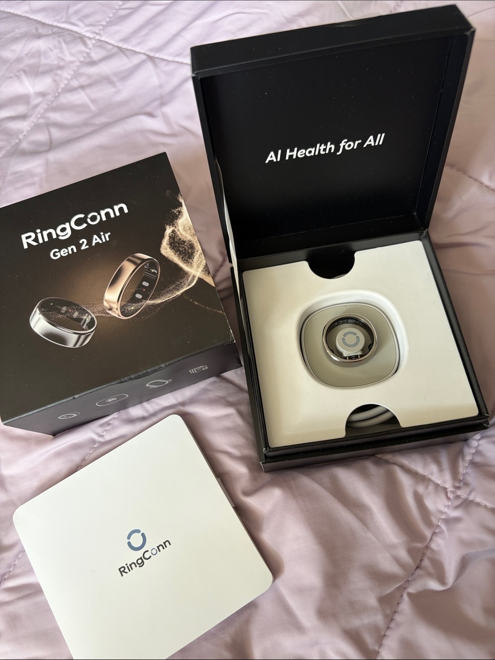 RingConn Gen 2 Air Smart Health Ring — Silver